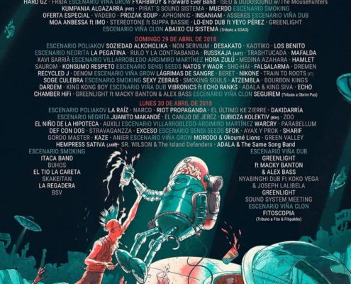 Cartel Viña Rock 2018 por días