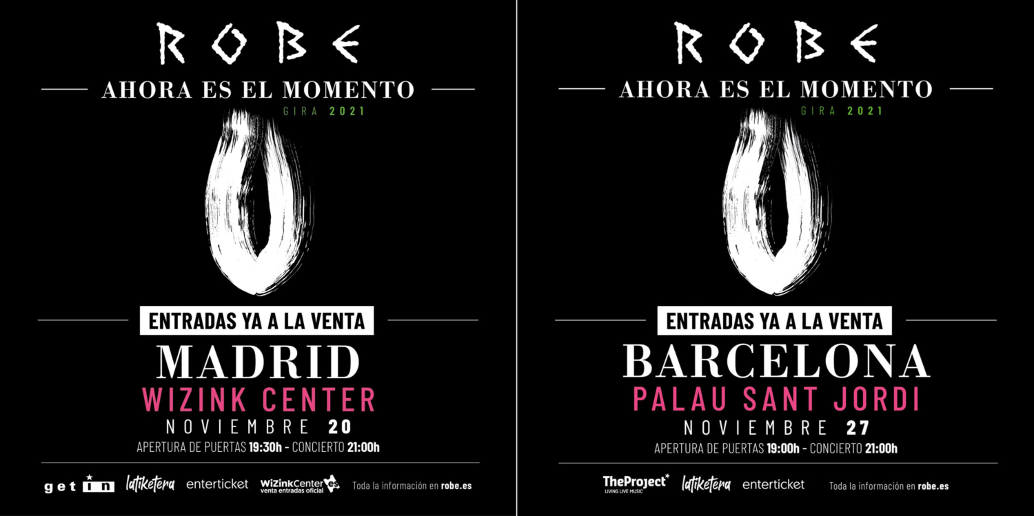 Cnciertos de fin de gira de Robe en Madrid y Barcelona - El Dromedario  Records