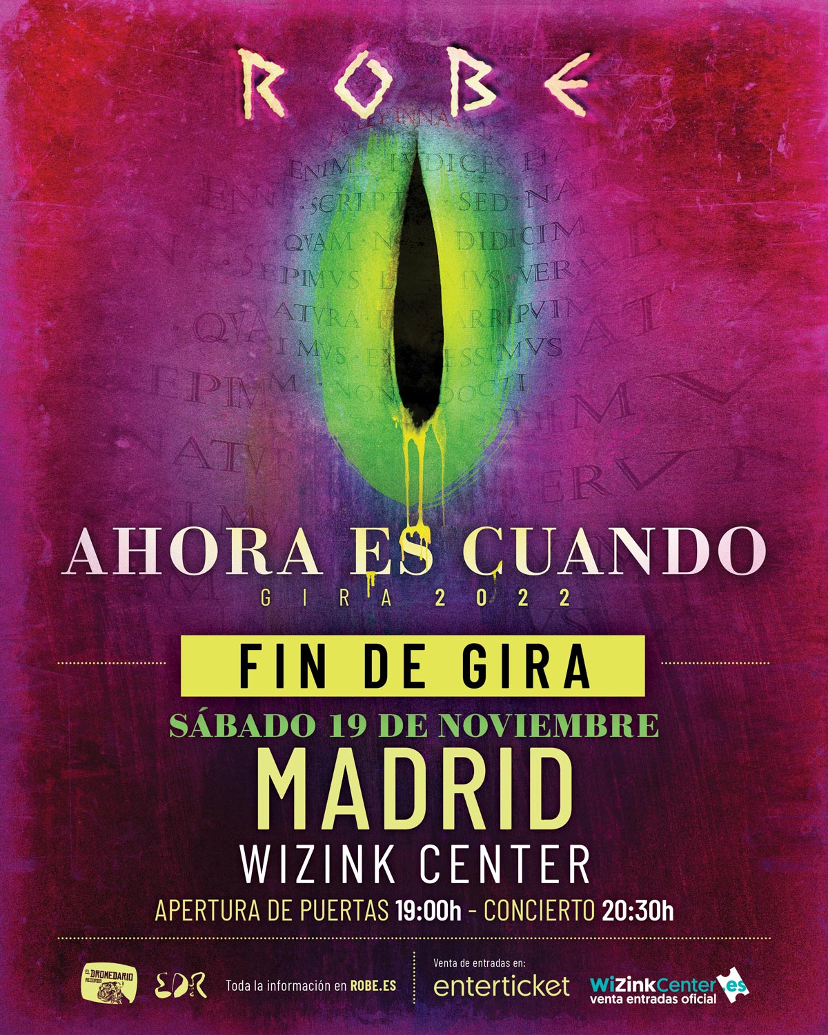 Robe anuncia concierto de final de gira en Madrid y parada indefinida - El  Dromedario Records